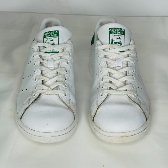 Adidas Unisex White Green Stan Smith M20605 Athletic Sneakers Size US 6 - Picture 2 of 9